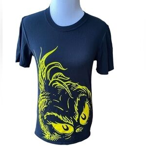 The Grinch Shirt Universal Studios Black Tee with Neon Green Graphic Design